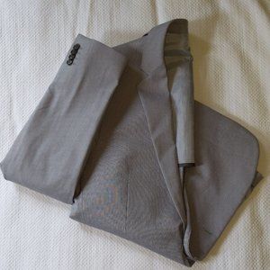 Slim Grey Modern Tech Suit Jacket